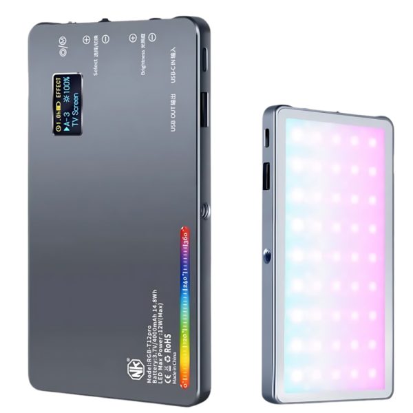 نور ثابت ال ای دی T12 Pro RGB Video Light